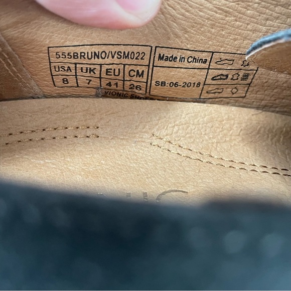 Vionic Bowery Bruno shoes men’s 8 Oxford wingtip suede leather lace up - Picture 6 of 6